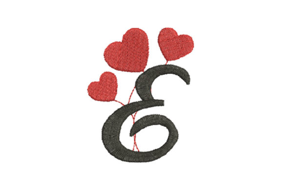 A Designer's Review: Embroidering with the Heart Alphabet Letter E