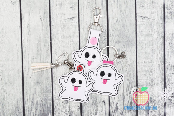 A Ghostly Halloween Keyfob for Your Embroidery Business