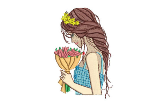 A Graceful Embroidery Design for Personalized Keepsakes