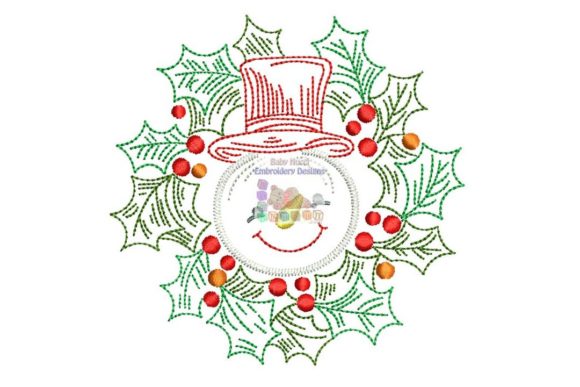 A Handmade Seller's Review of Snowman in Wreath Embroidery