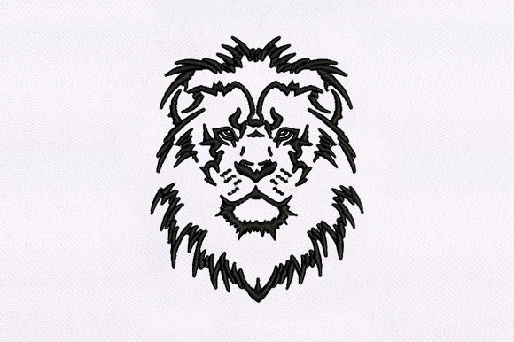 A Professional Review of the Black Outline Lion Embroidery File