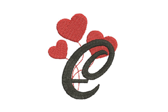 A Seller’s Look at the Heart Alphabet Letter C Embroidery Design