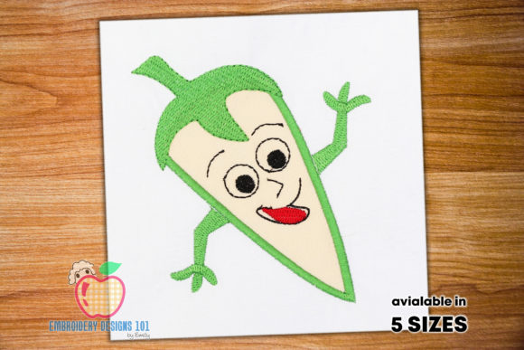 A Smiling Green Chilly: Your Seasonal Embroidery Secret