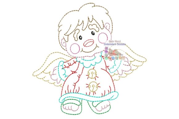 A Warm Review of the Angel Multicolor Character Embroidery Design