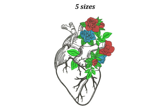 Anatomical Heart in Flowers: A Boutique Sweatshirt Design Review