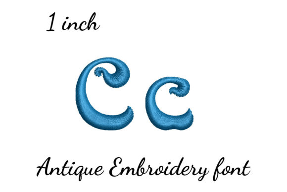 C Font Antique: The Perfect Embroidery Accent for Holiday Projects