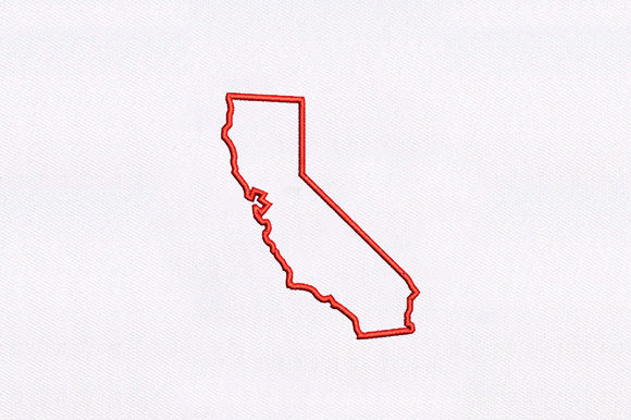 California Map Embroidery: A Classic Design for Personalized Gifts