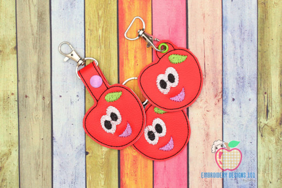 Cartoon Juicy Cherry Embroidery Key Fob Review