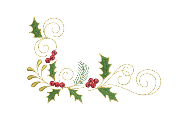 Christmas Ornament Embroidery Design for Boutique Sweatshirts