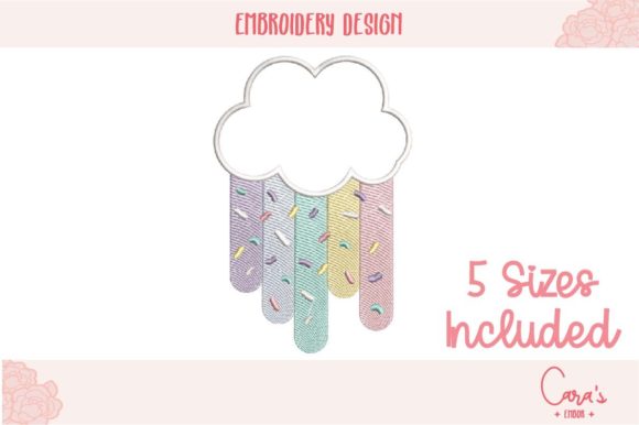 Confetti Cloud Applique for Business Branding & Merchandise