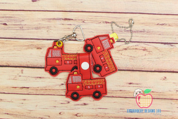 Crafting Cherished Keepsakes with a Fire Engine ITH KeyFob