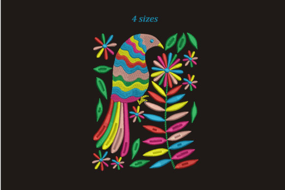 Otomi Embroidery: A Vibrant Design for Boutique Sweatshirts