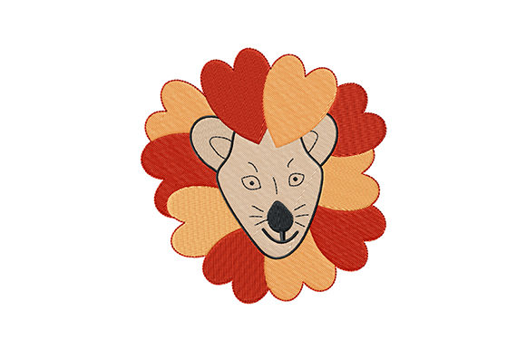 Reviewing Cute Lion with Mane of Hearts for Real Embroidery Projects