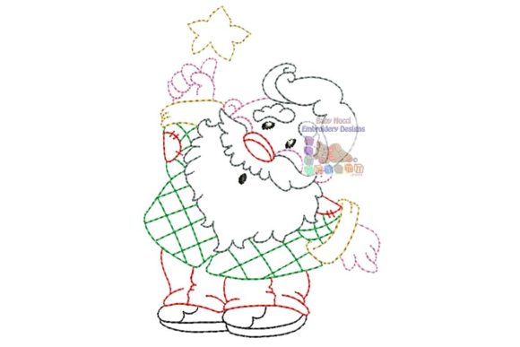 Santa with Star Multicolor Character: A Designer's Review for Business Merch