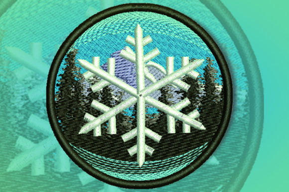 Snow Patch: A Floral Embroidery Design for Seasonal Projects