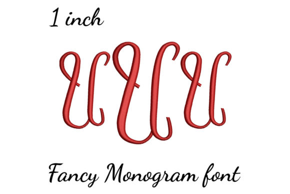 U Monogram Font Fancy for Boutique Apparel Projects